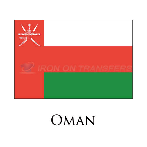Oman flag Iron-on Stickers (Heat Transfers)NO.1950